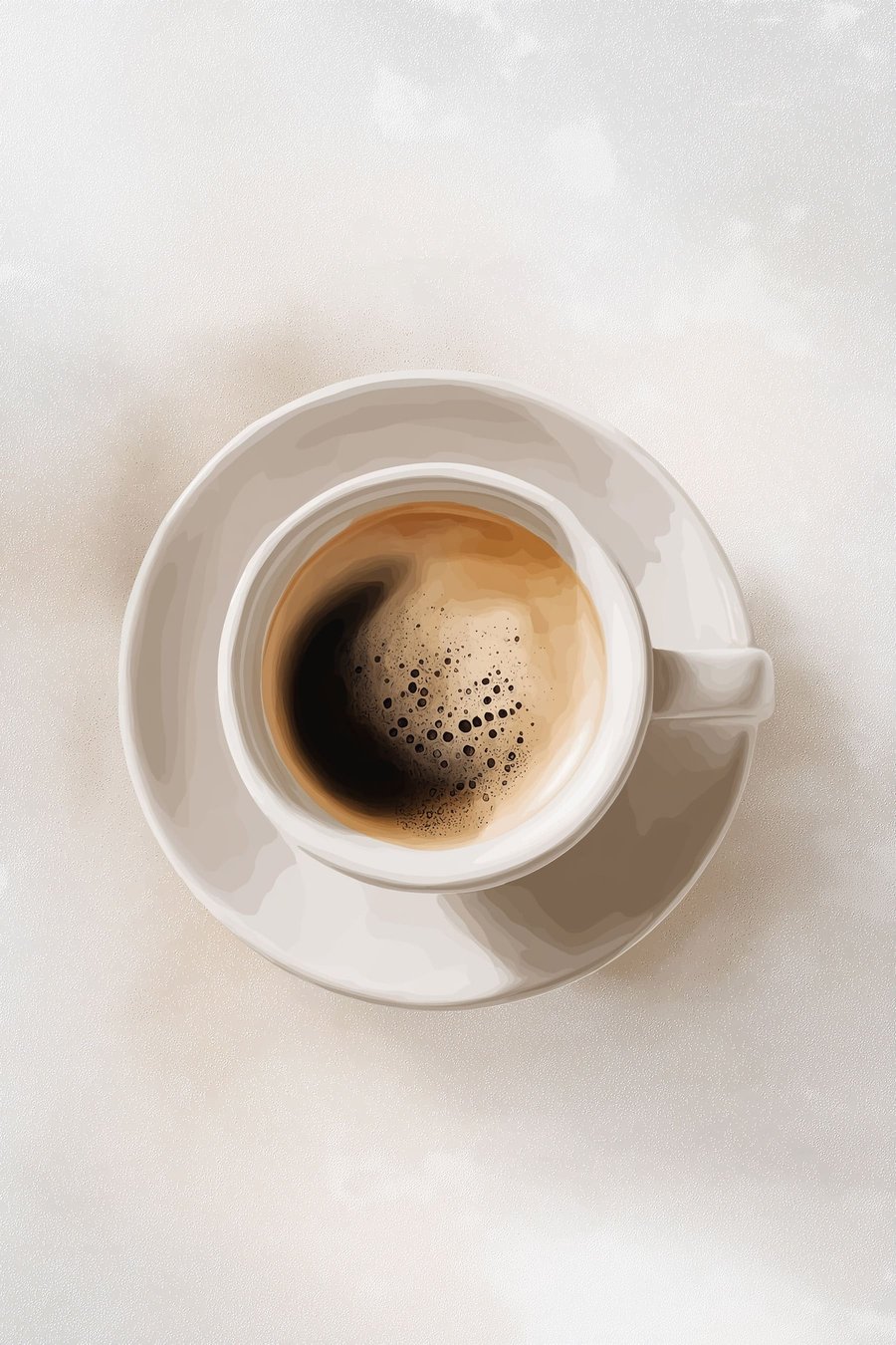 Espresso felülnézetből — teljes motívum