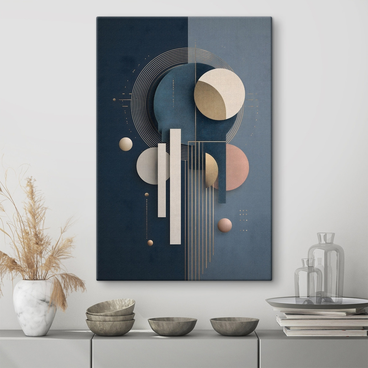 Absztrakt geometria — lakásbelső 1