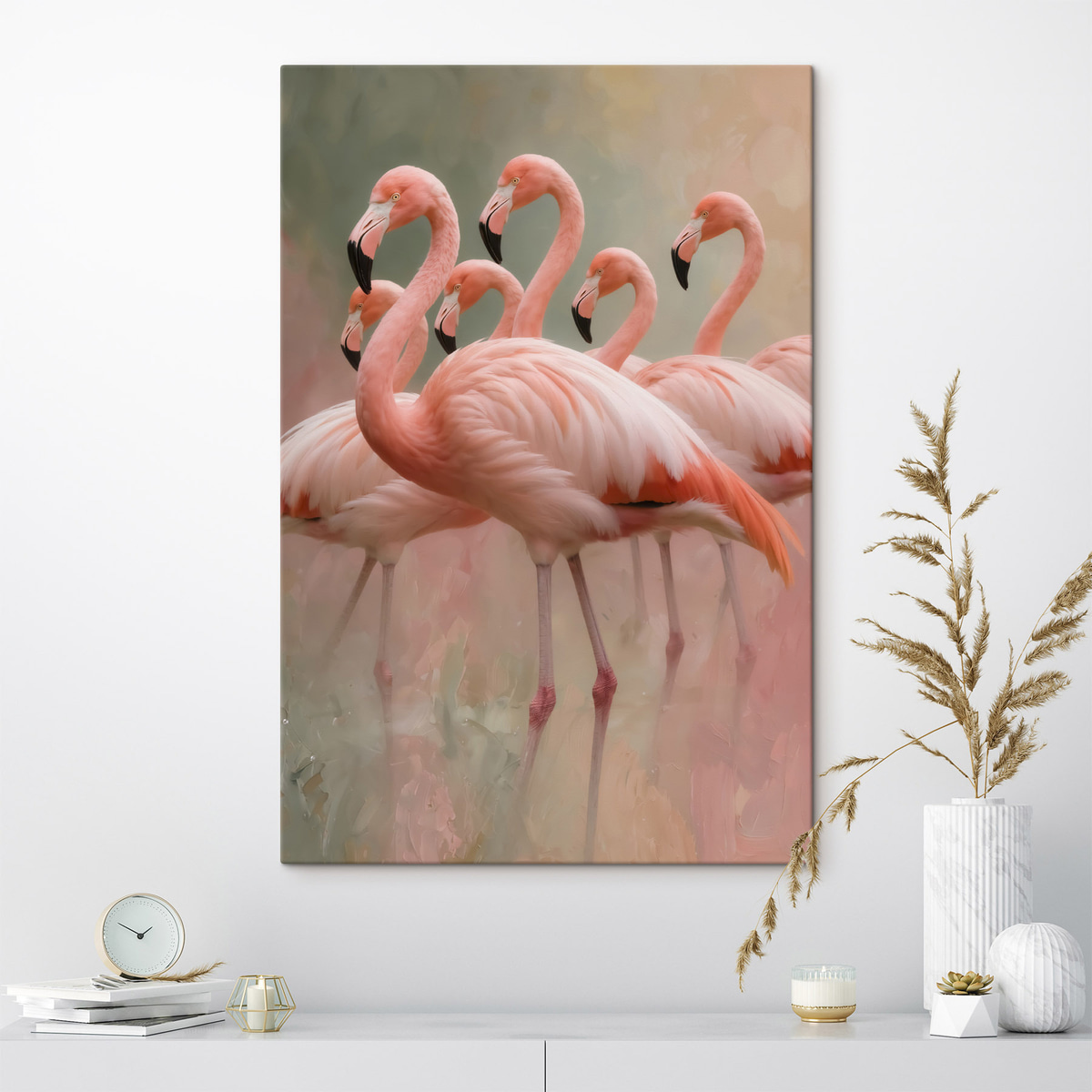 Flamingók csapata — lakásbelső 1