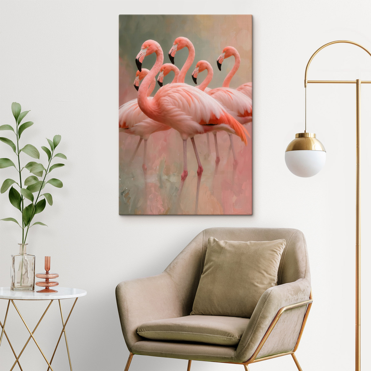 Flamingók csapata — lakásbelső 2