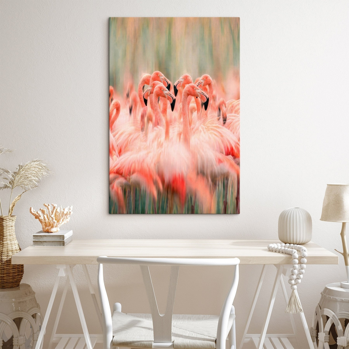 Flamingóraj pasztellben — lakásbelső 3