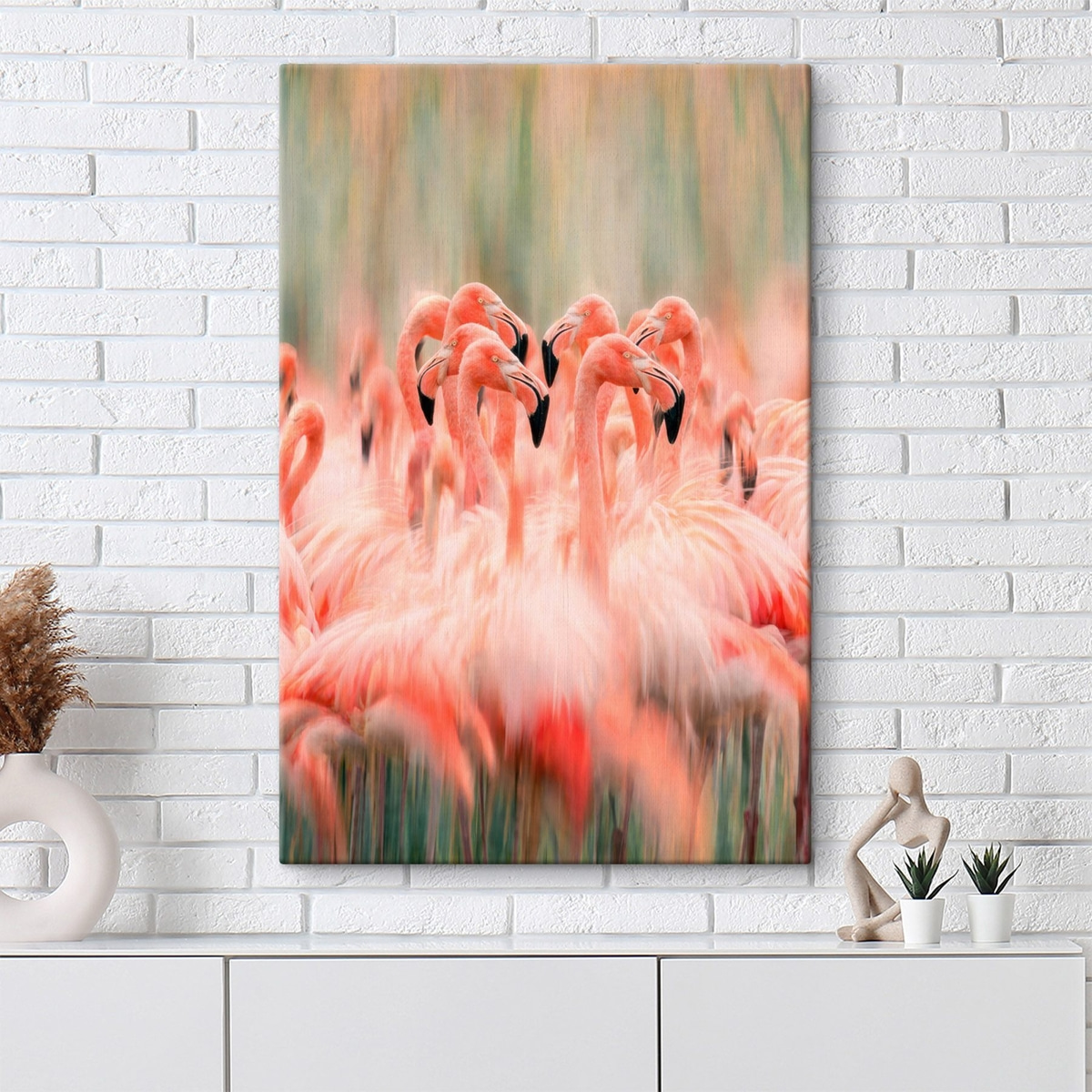 Flamingóraj pasztellben — lakásbelső 1