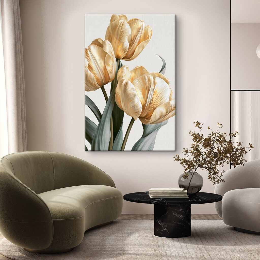 Arany tulipánok — lakásbelső 2