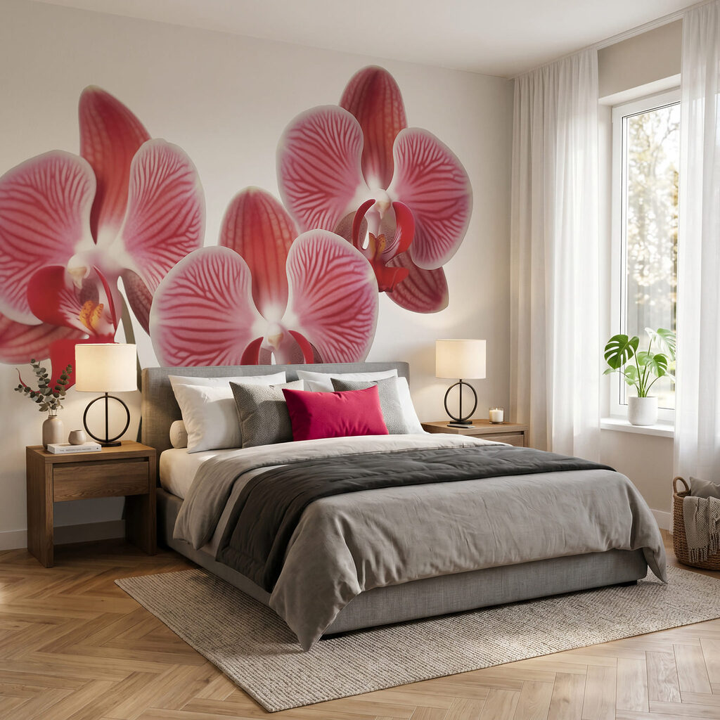 Rózsaszín orchidea — lakásbelső 2