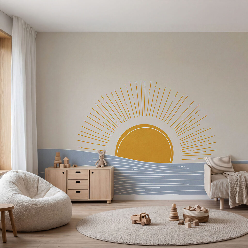Nap a hullámok felett egy belső térben