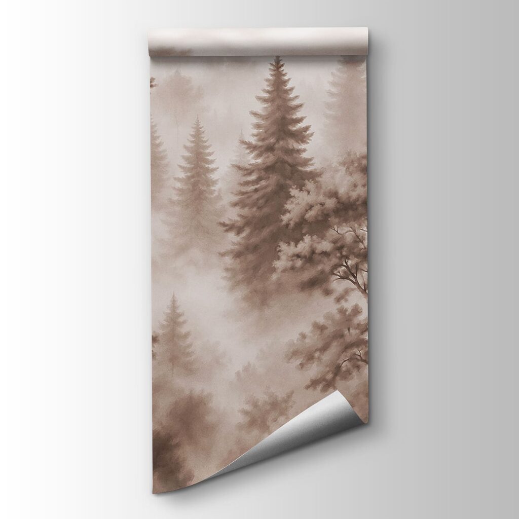 Fenyők a ködben — termékábrázolás