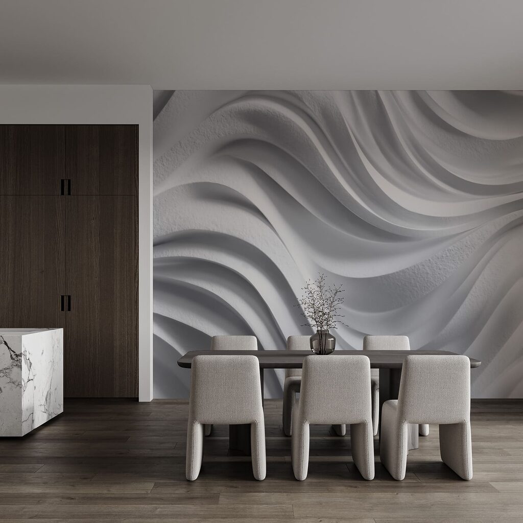 Hullámok lágy árnyékokkal — lakásbelső 5