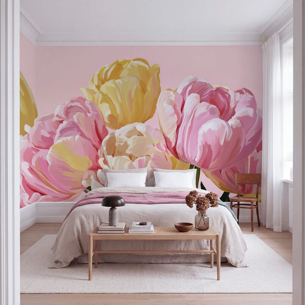 Egy csokor tulipán — lakásbelső 2