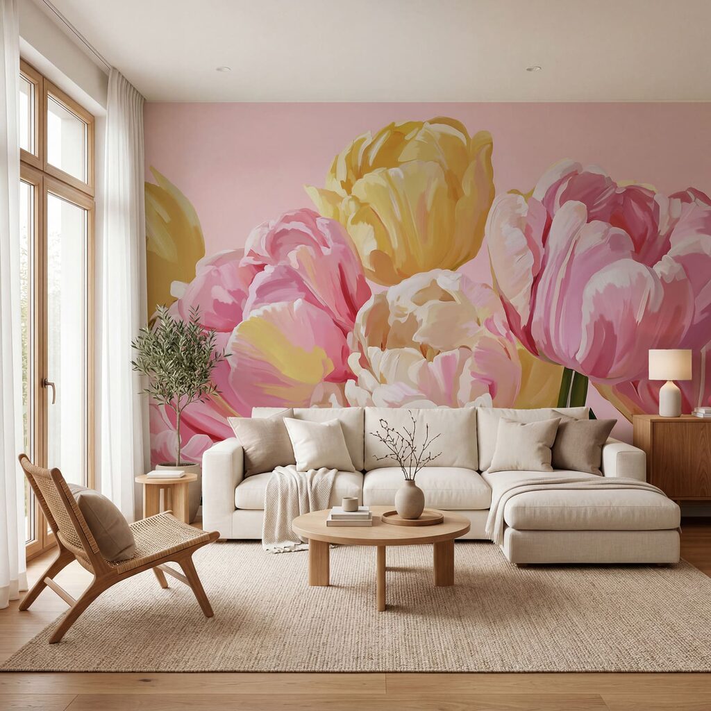 Egy csokor tulipán — lakásbelső 3