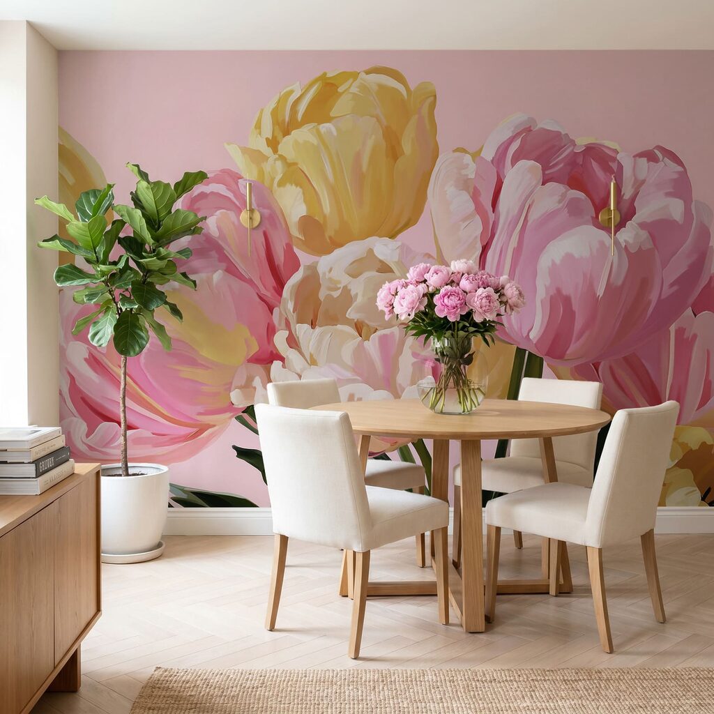 Egy csokor tulipán — lakásbelső 5