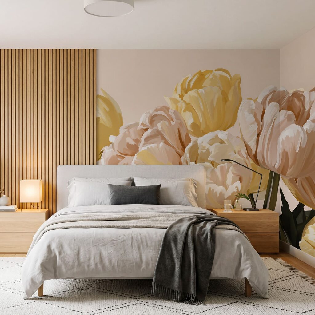 Egy csokor tulipán — lakásbelső 2
