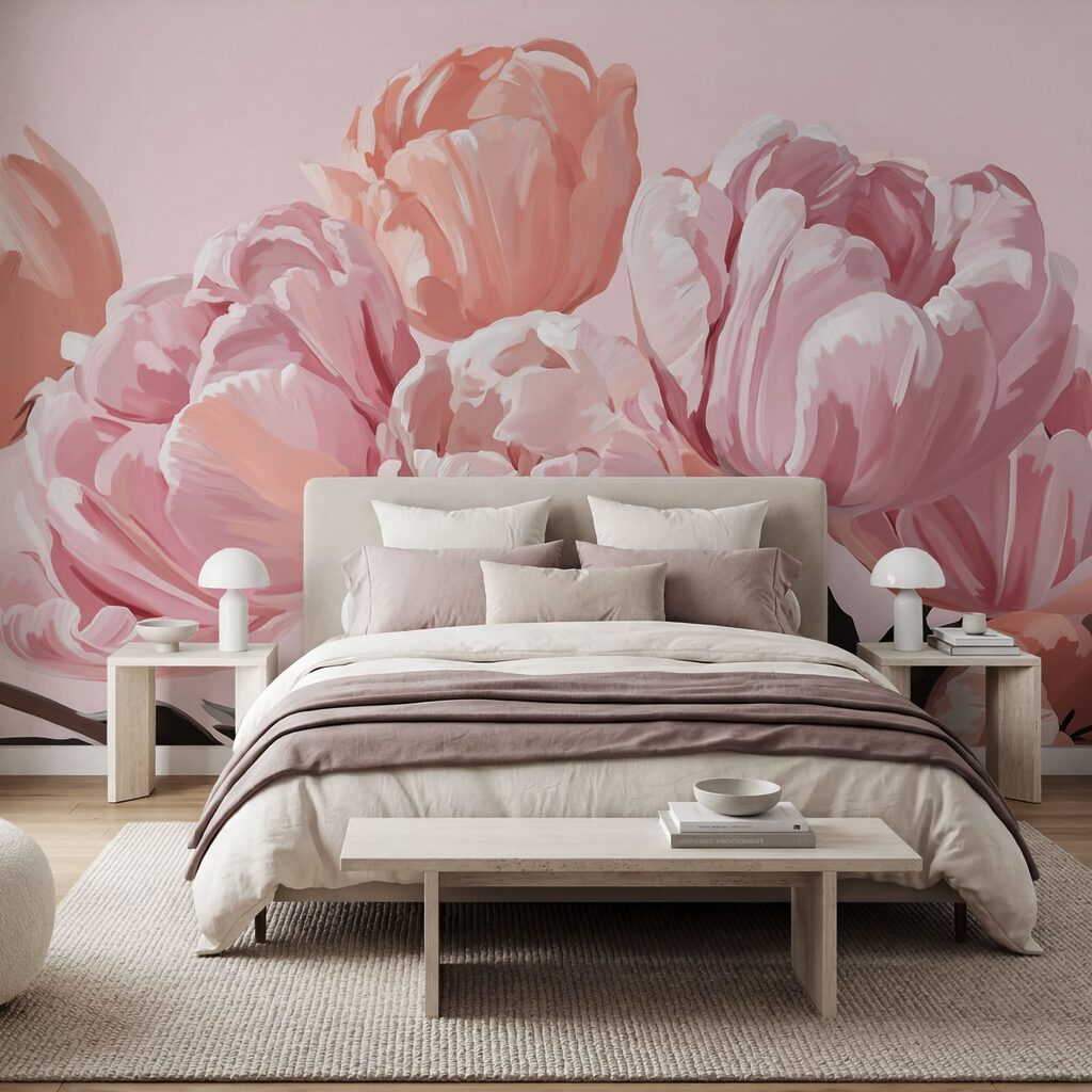 Egy csokor tulipán — lakásbelső 1