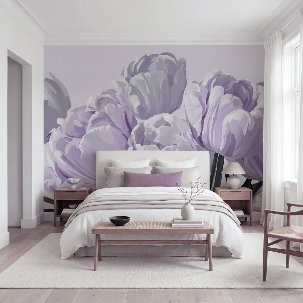 Egy csokor tulipán — lakásbelső 1
