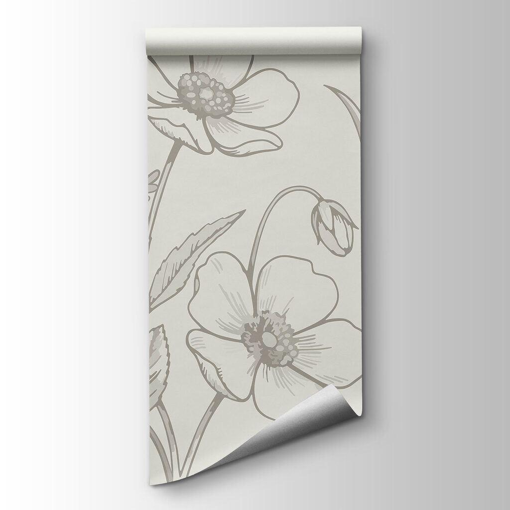 Finom virágvonalak az alján — termékábrázolás