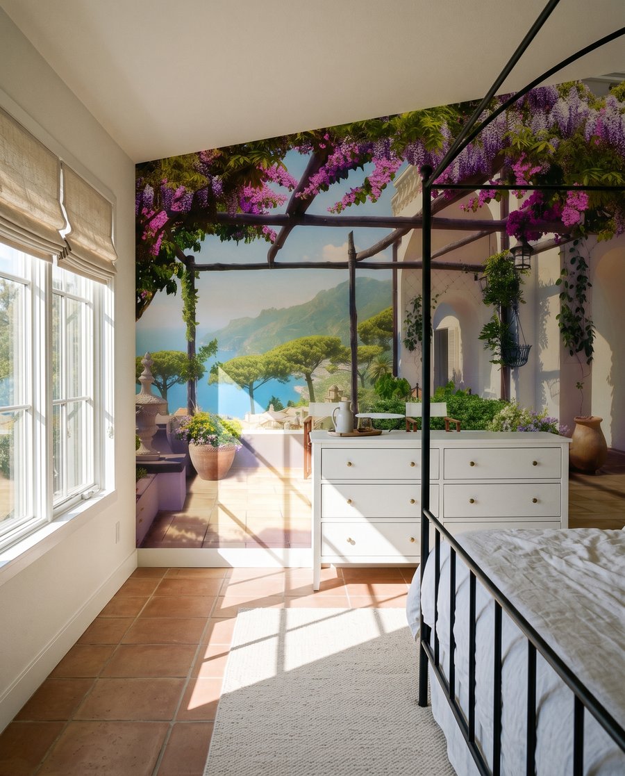Virágzó pergola alatt — lakásbelső 2