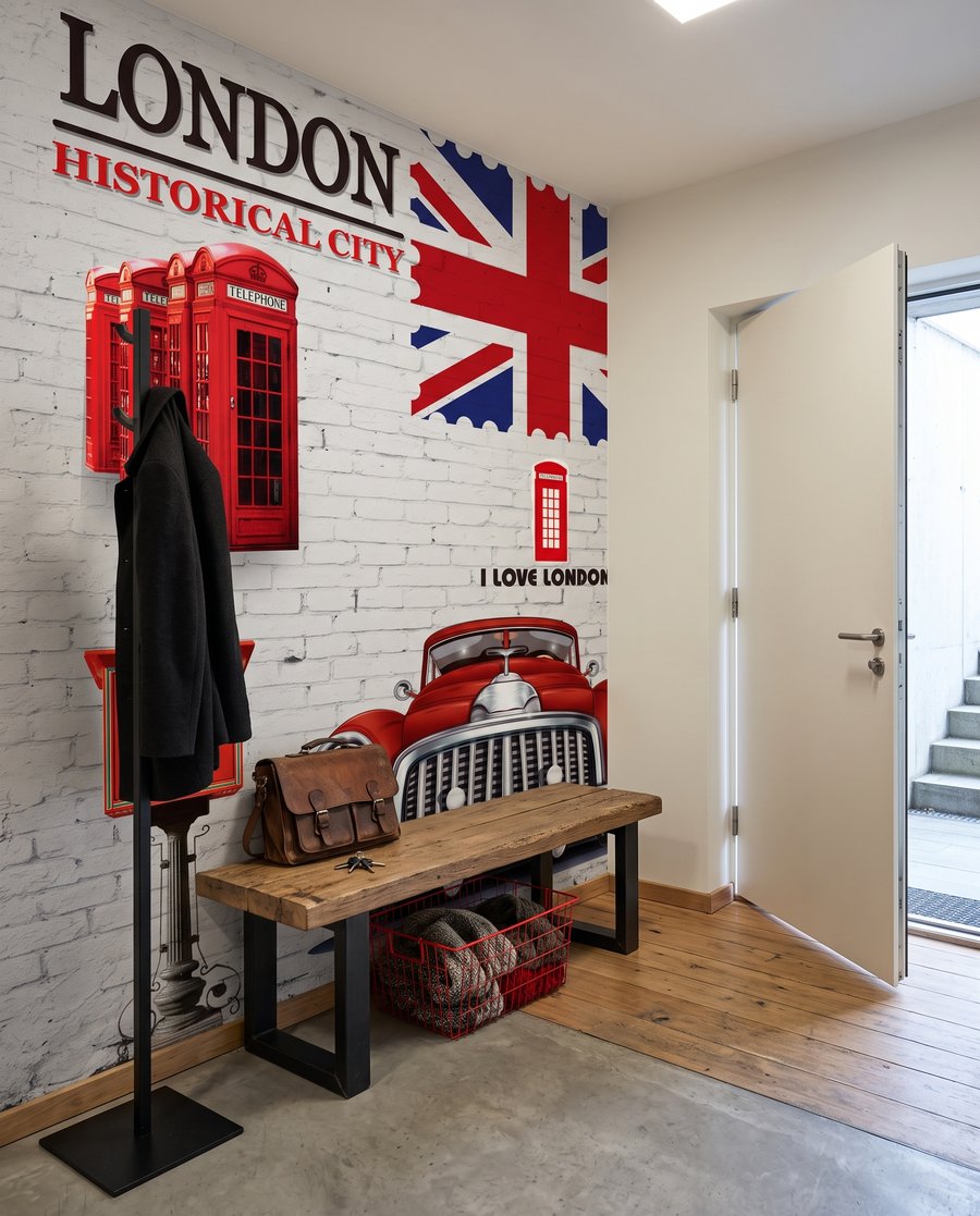 London piros kiemelésekkel — lakásbelső 4