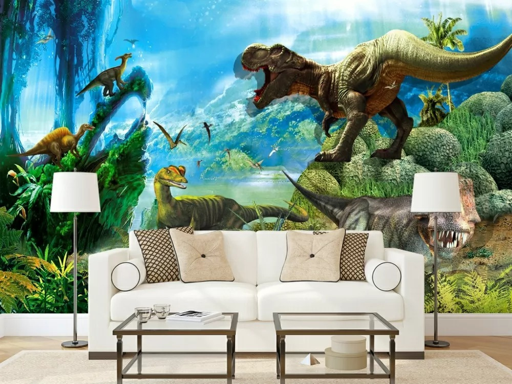 Dinoszauruszok kék dzsungelben — lakásbelső 1