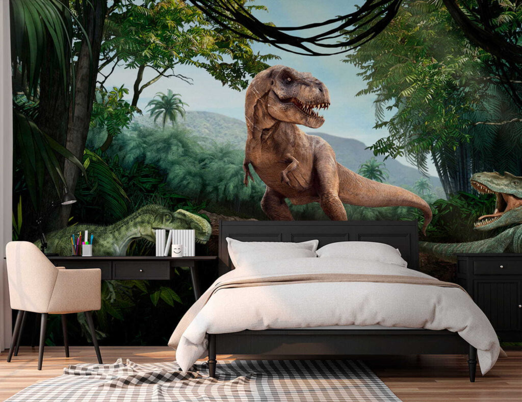 Dinoszauruszok erdei sziklán — lakásbelső 4