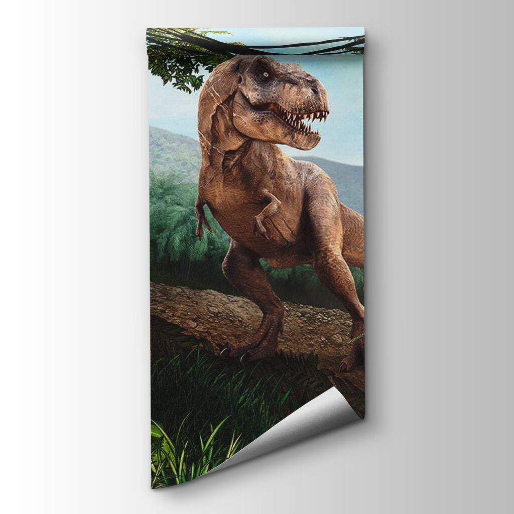 Dinoszauruszok erdei sziklán — termékábrázolás
