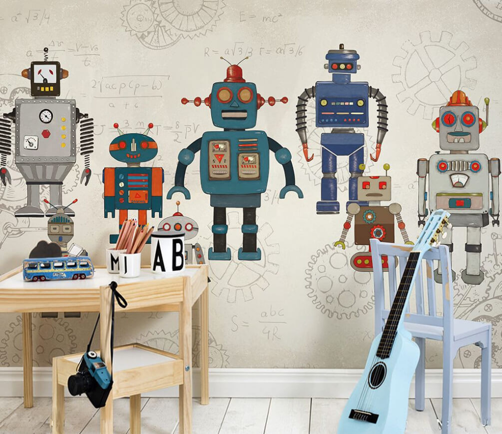 Robotok régi tervrajzokon — lakásbelső 1