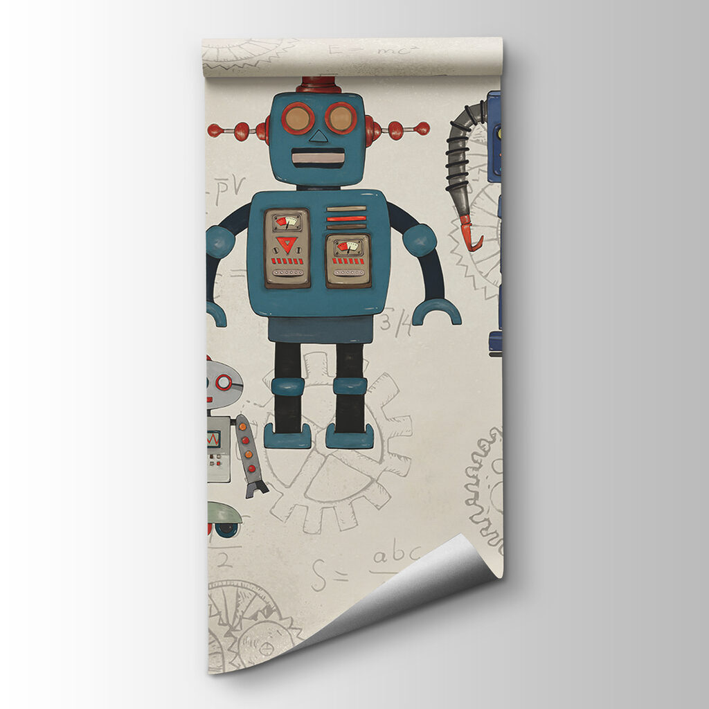 Robotok régi tervrajzokon — termékábrázolás