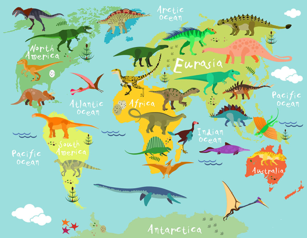 A dinoszauruszok világa — teljes motívum