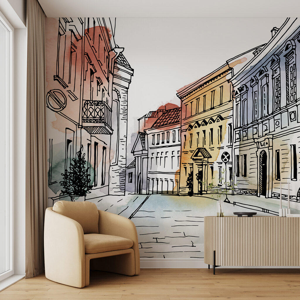 Pasztell házak kanyarban — lakásbelső 2