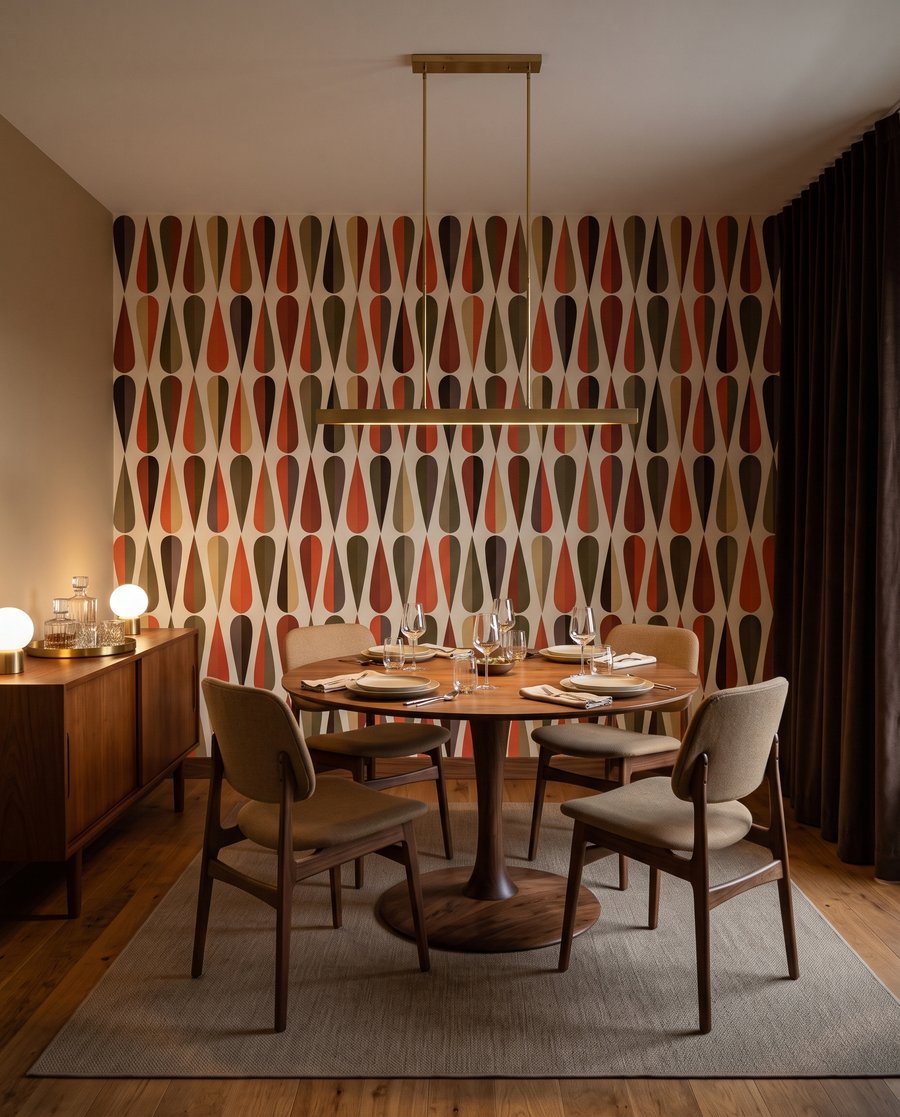 Cseppek retró ritmusban — lakásbelső 6