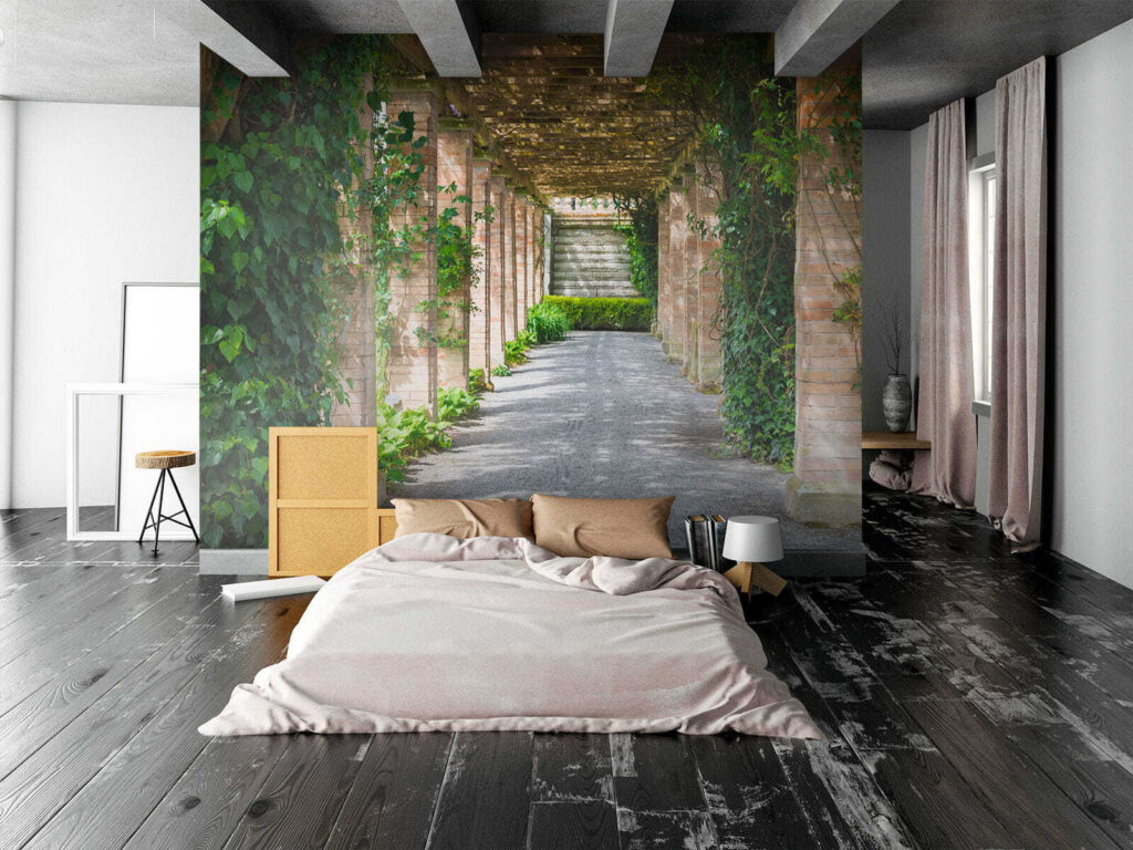 Ösvény pergola alatt — lakásbelső 2