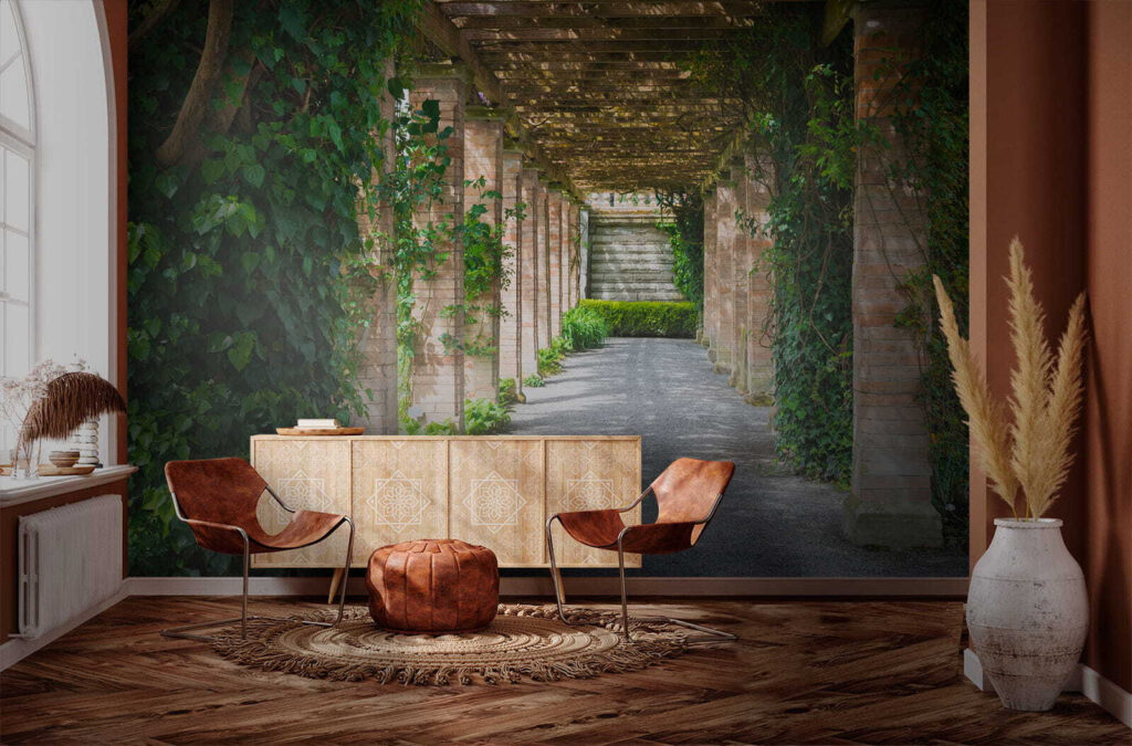 Ösvény pergola alatt — lakásbelső 3