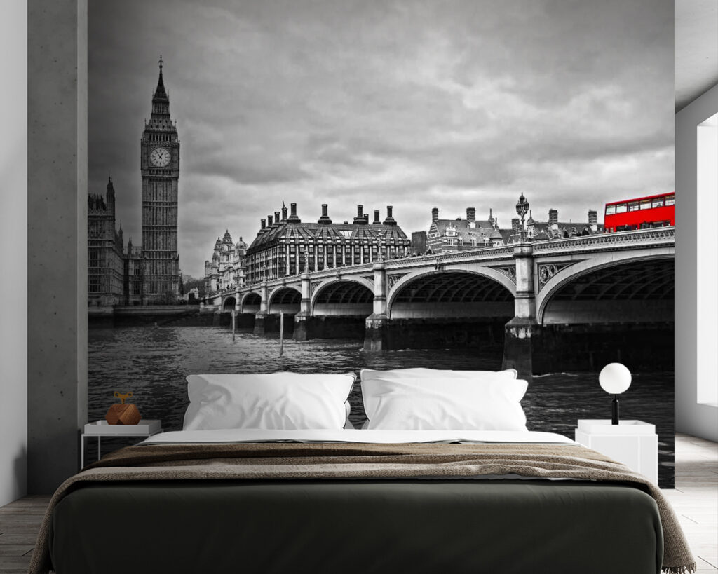 Piros busz Westminster mellett — lakásbelső 3