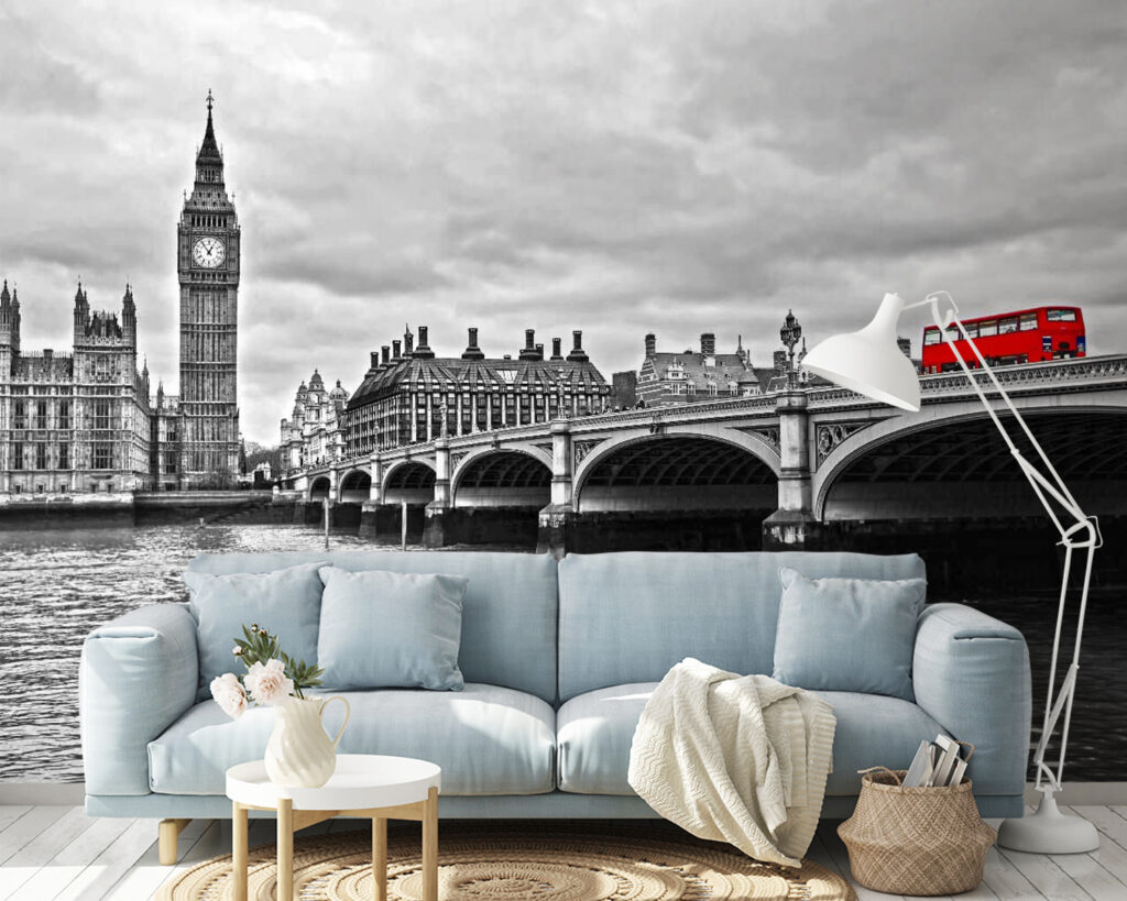 Piros busz Westminster mellett — lakásbelső 1