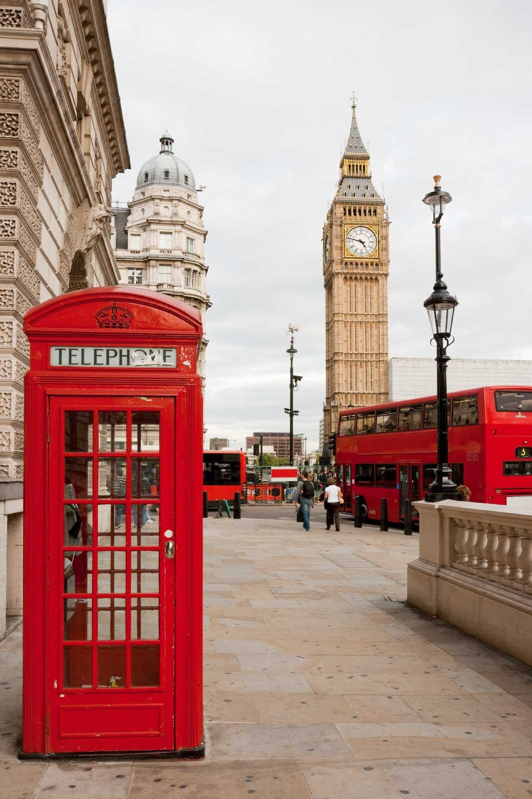 Telefonfülke Big Ben mellett — teljes motívum