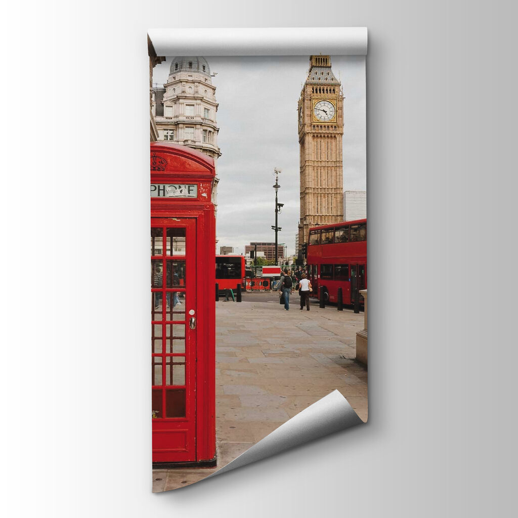 Telefonfülke Big Ben mellett — termékábrázolás