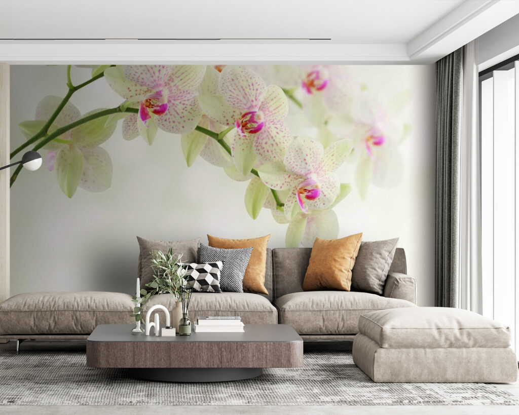 Világos orchidea vízhullámok felett — lakásbelső 5
