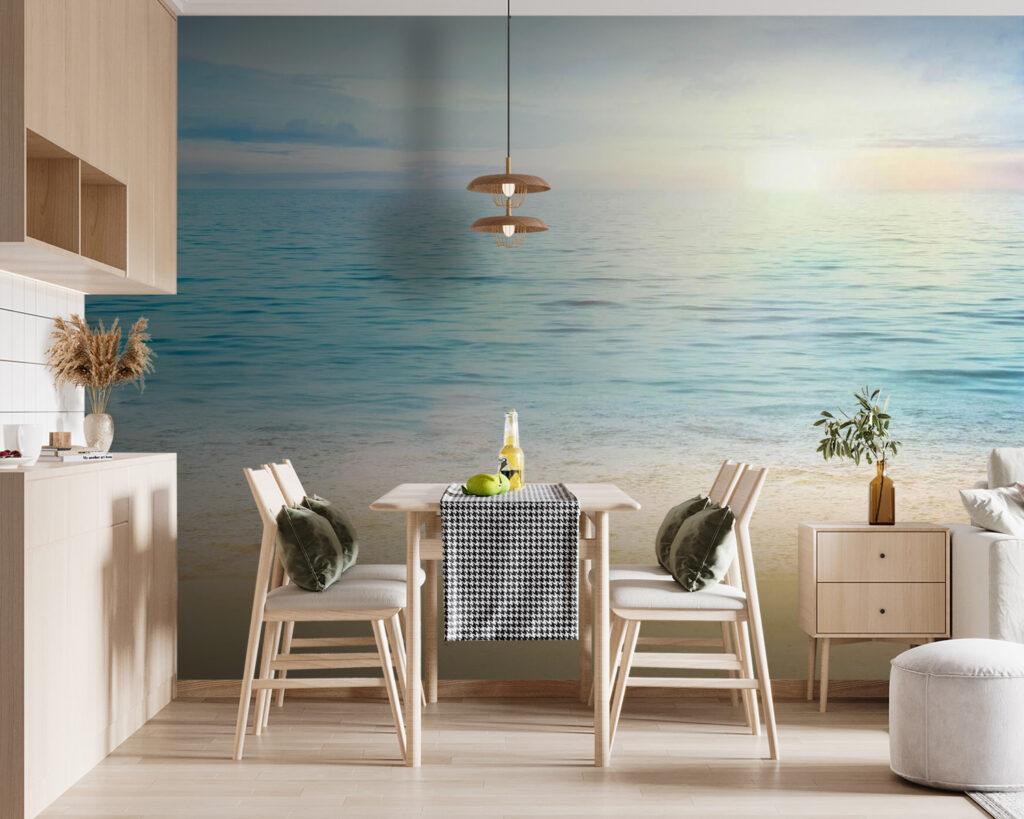 Strand puha reggeli fényben — lakásbelső 5