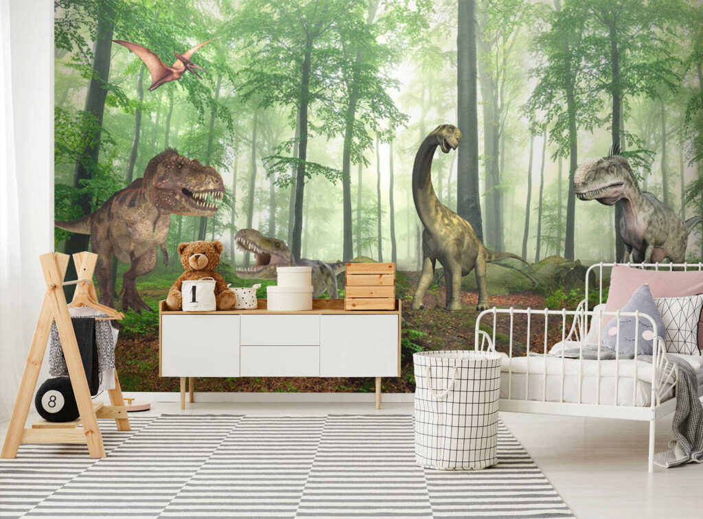 Dinoszauruszok napos erdőben — lakásbelső 7