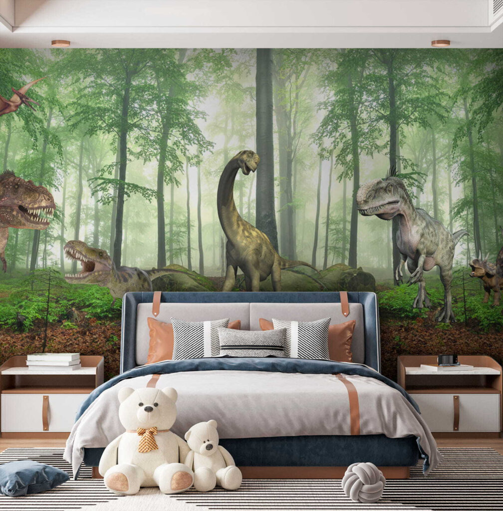 Dinoszauruszok napos erdőben — lakásbelső 9