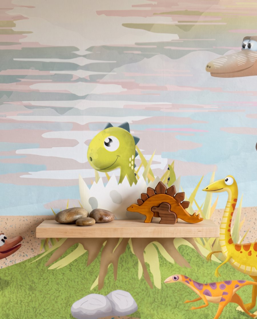 Dinoszauruszok a tó partján — részlet