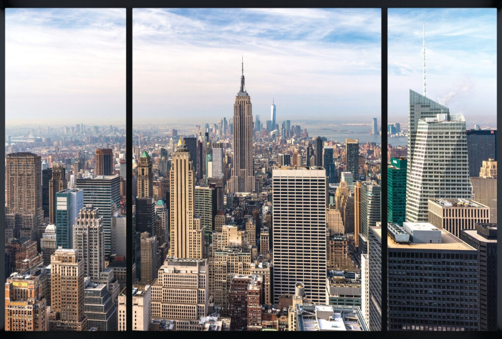 Manhattan fekete keretben — teljes motívum