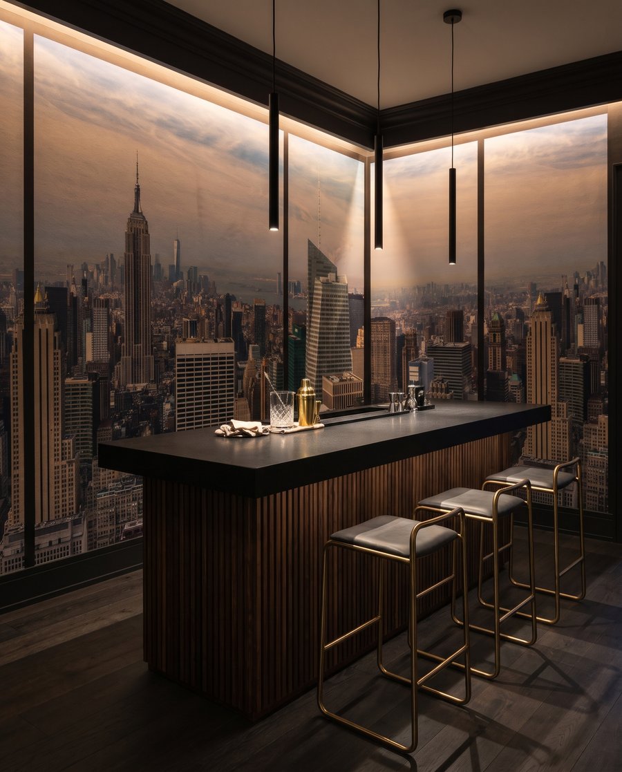 Manhattan fekete keretben — lakásbelső 2