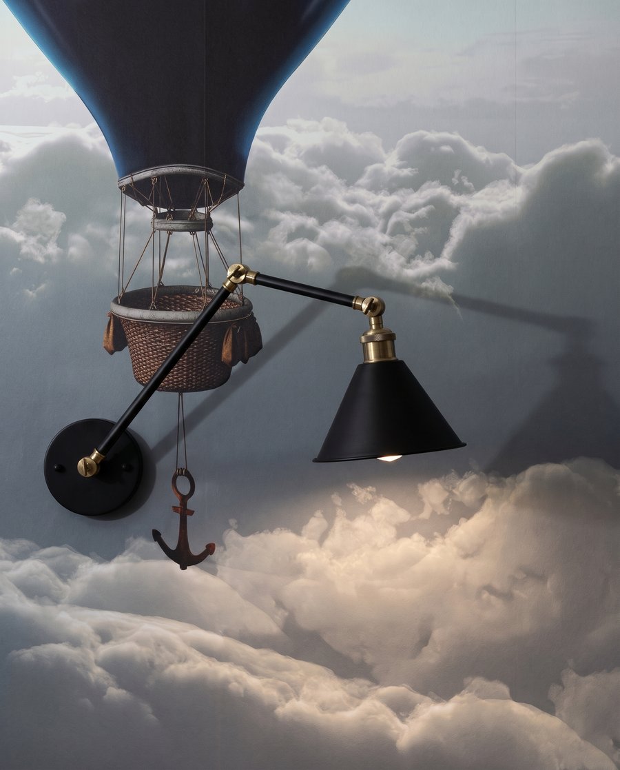 Hőlégballon a csillagok alatt — részlet