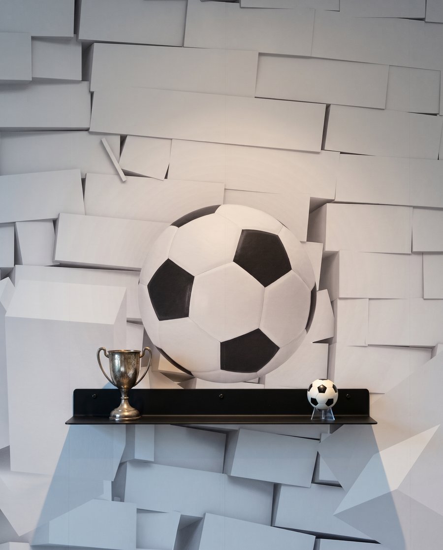 Futballabdák fehér falon át — részlet