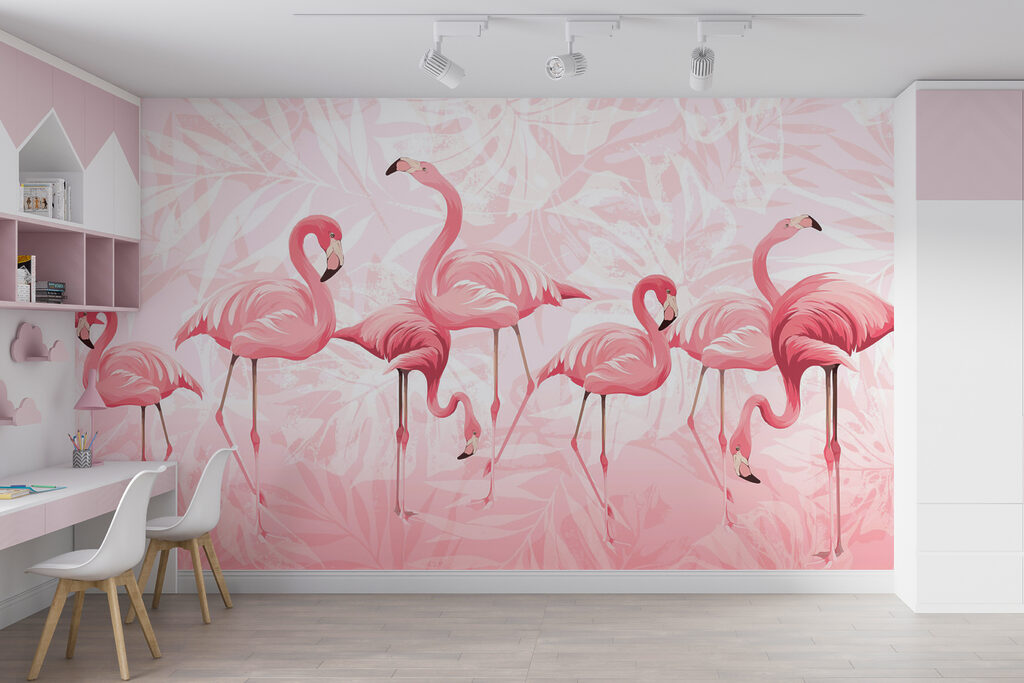 Flamingók egymás mellett — lakásbelső 3