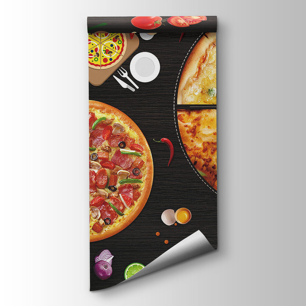 Pizzák fűszerek között — termékábrázolás