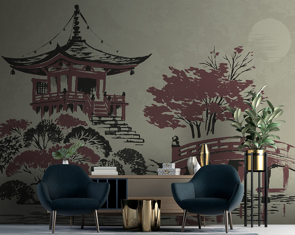 Pagoda vörös híddal — lakásbelső 3