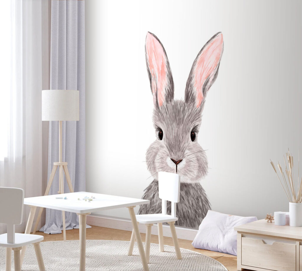 Nyuszi rózsaszín fülekkel — lakásbelső 2