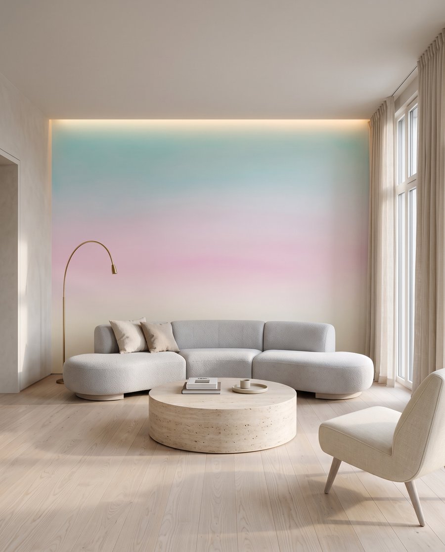 Lágy pasztell horizont — lakásbelső 3