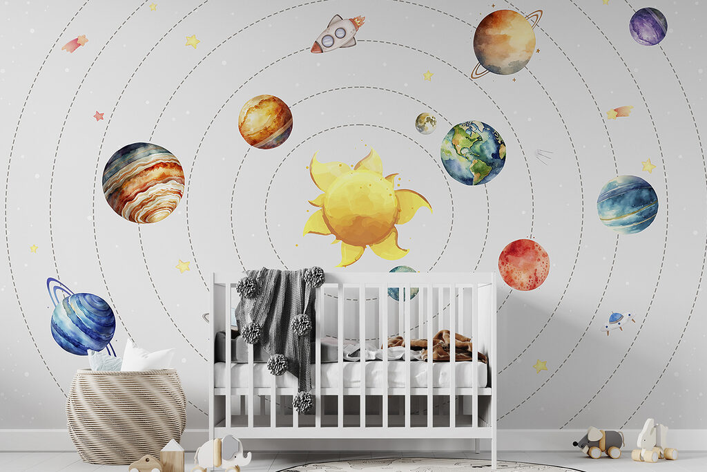Bolygók a nap körül — lakásbelső 2