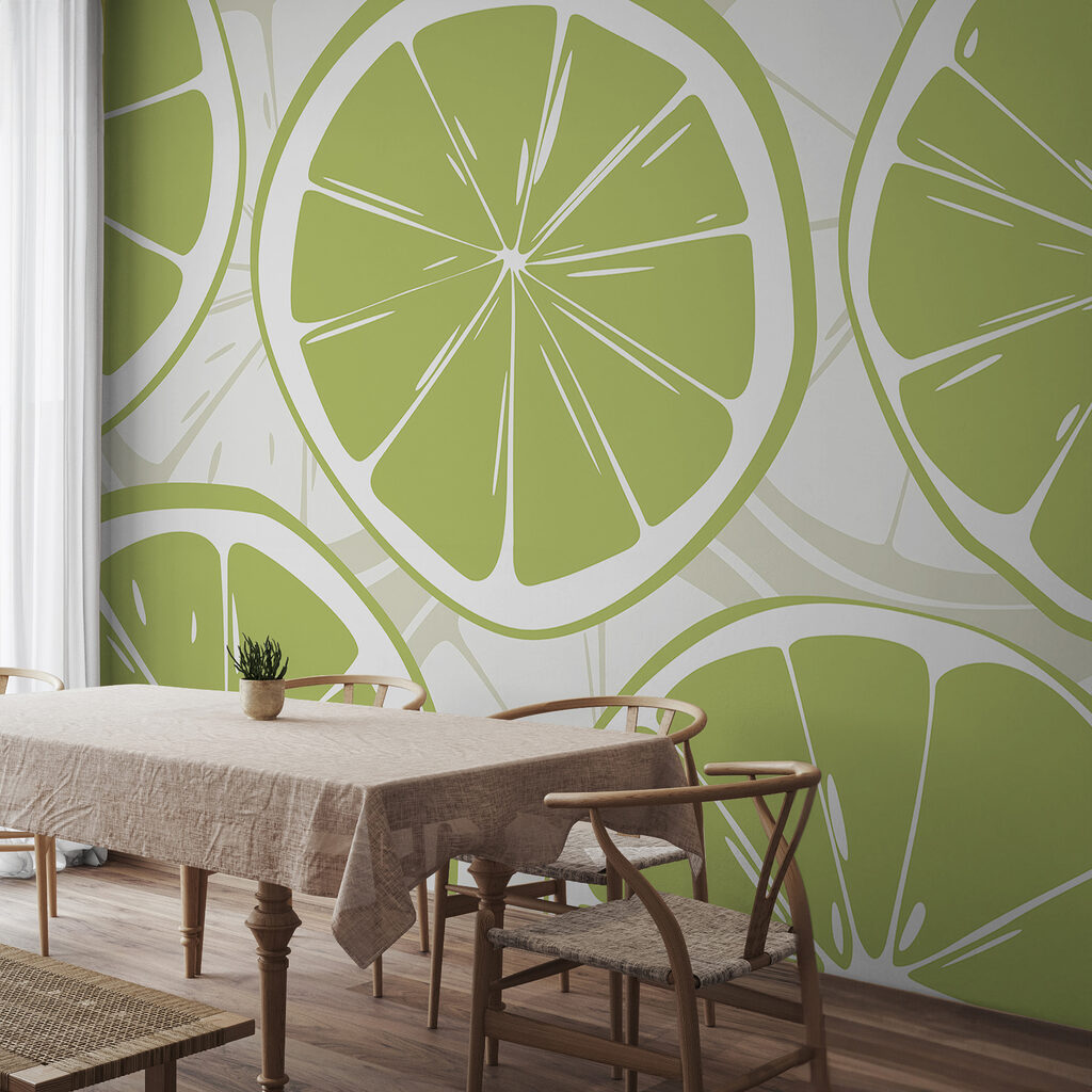 Citrusszeletek laza mintában — lakásbelső 2